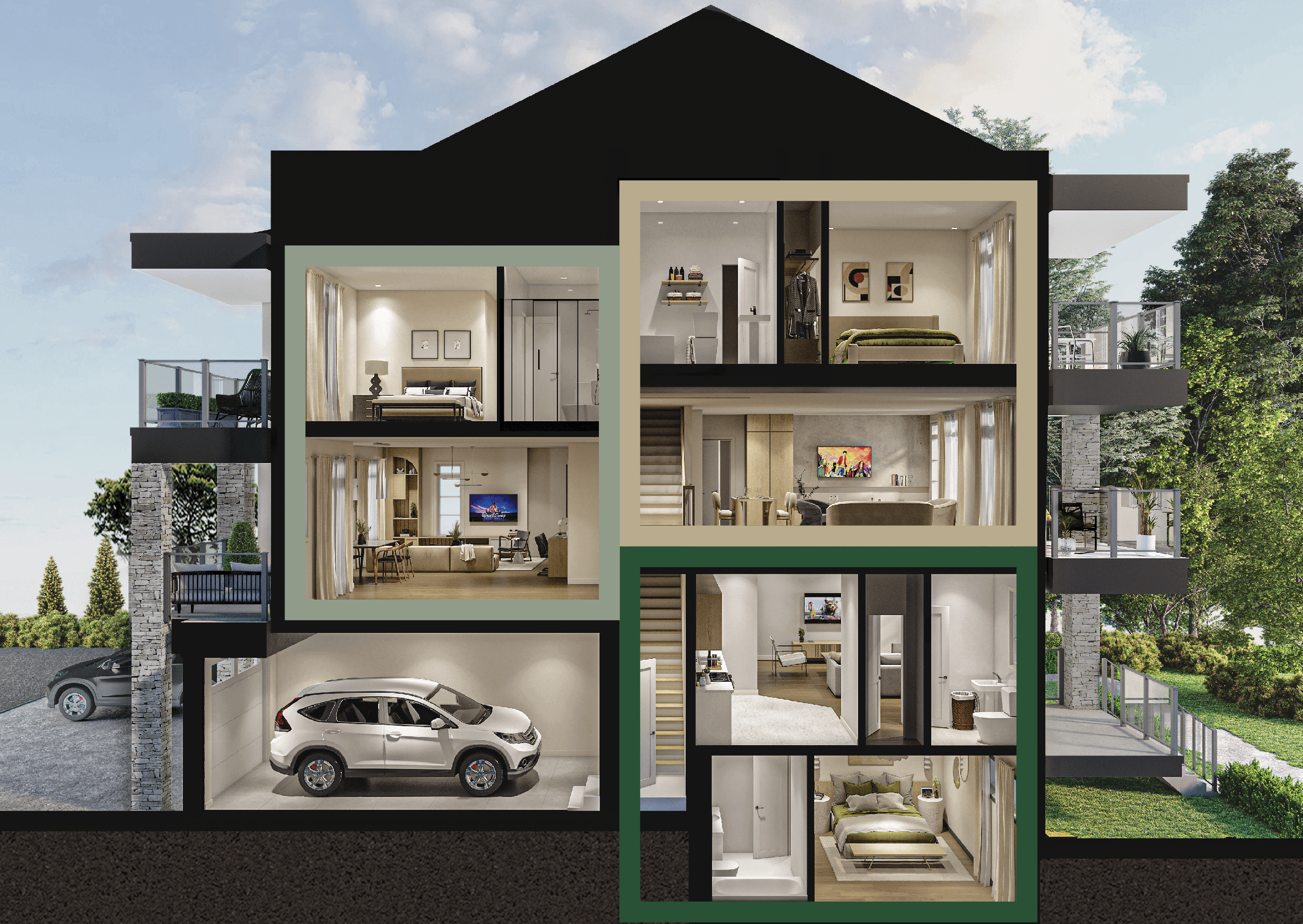 Cross Sectional Floorplan